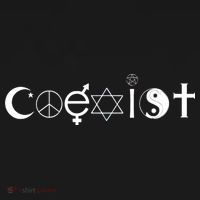 COEXIST Logo Love Peace Good Evil Cool T-Shirt thumb 7