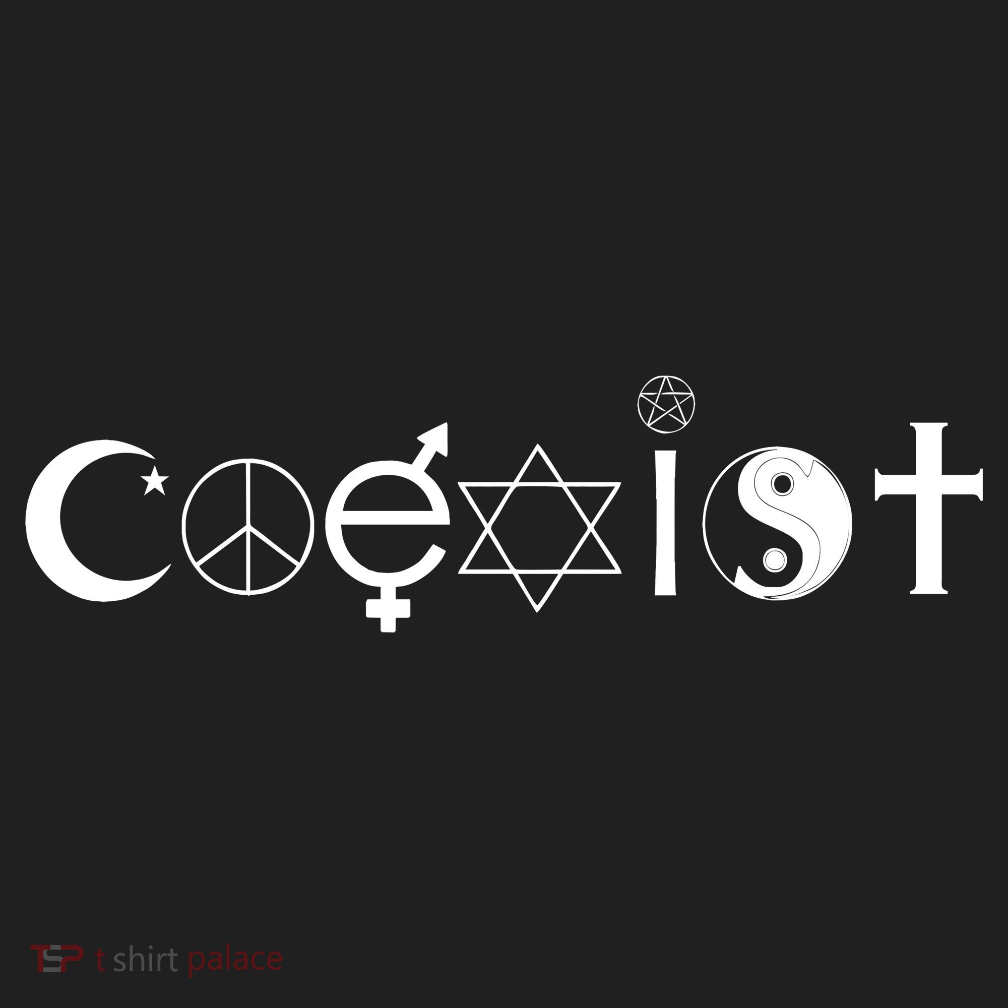 COEXIST Logo Love Peace Good Evil Cool Tumbler