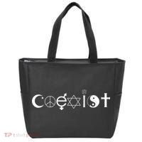 COEXIST Logo Love Peace Good Evil Cool Tote Bag thumb 0