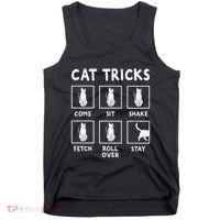 Cat Owner Funny Cat Tricks For Feline Kitten Lover Tank Top thumb 0
