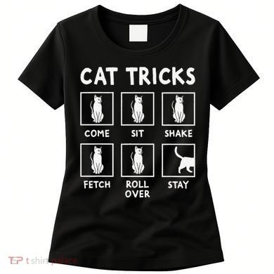 Cat Owner Funny Cat Tricks For Feline Kitten Lover Women's T-Shirt