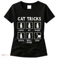 Cat Owner Funny Cat Tricks For Feline Kitten Lover Women's T-Shirt thumb 0