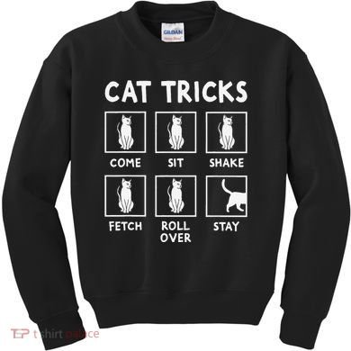 Cat Owner Funny Cat Tricks For Feline Kitten Lover Kids Sweatshirt