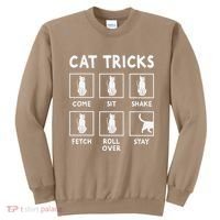 Cat Owner Funny Cat Tricks For Feline Kitten Lover Sweatshirt thumb 0