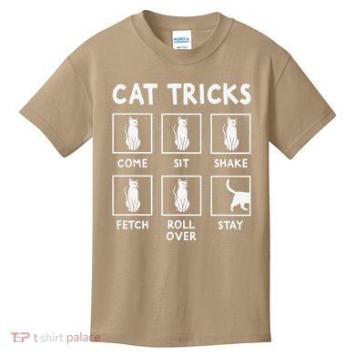 Cat Owner Funny Cat Tricks For Feline Kitten Lover Kids T-Shirt