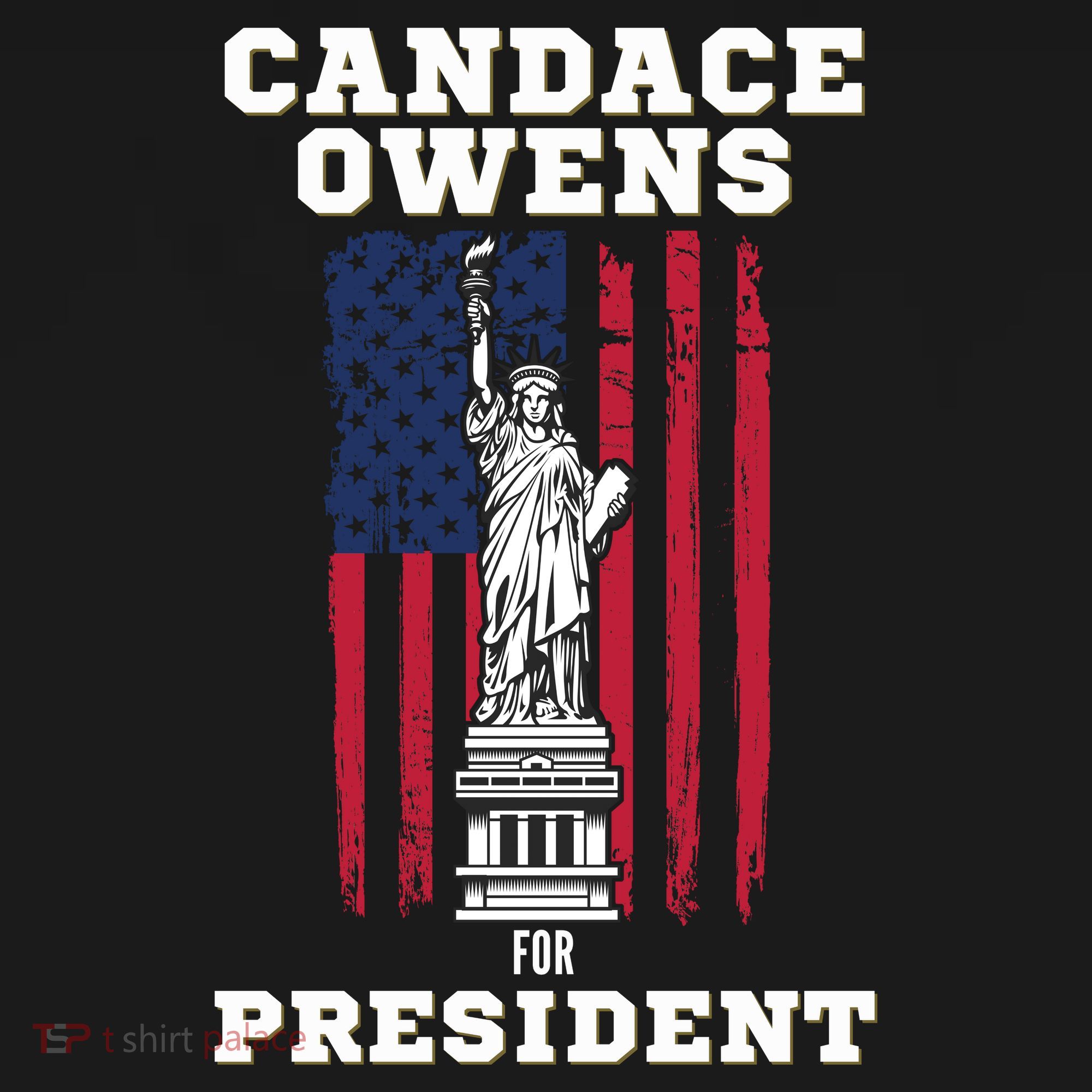 Candace Owens for President 2028 USA-Made Doggie Bandana