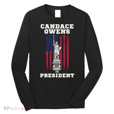 Candace Owens for President 2028 Long Sleeve Shirt