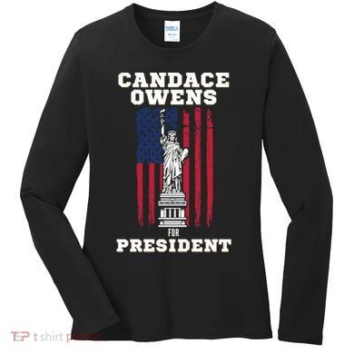 Candace Owens for President 2028 Women's Long Sleeve Shirt