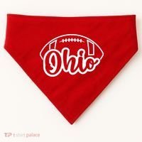 Cool Ohio Football USA-Made Doggie Bandana thumb 0