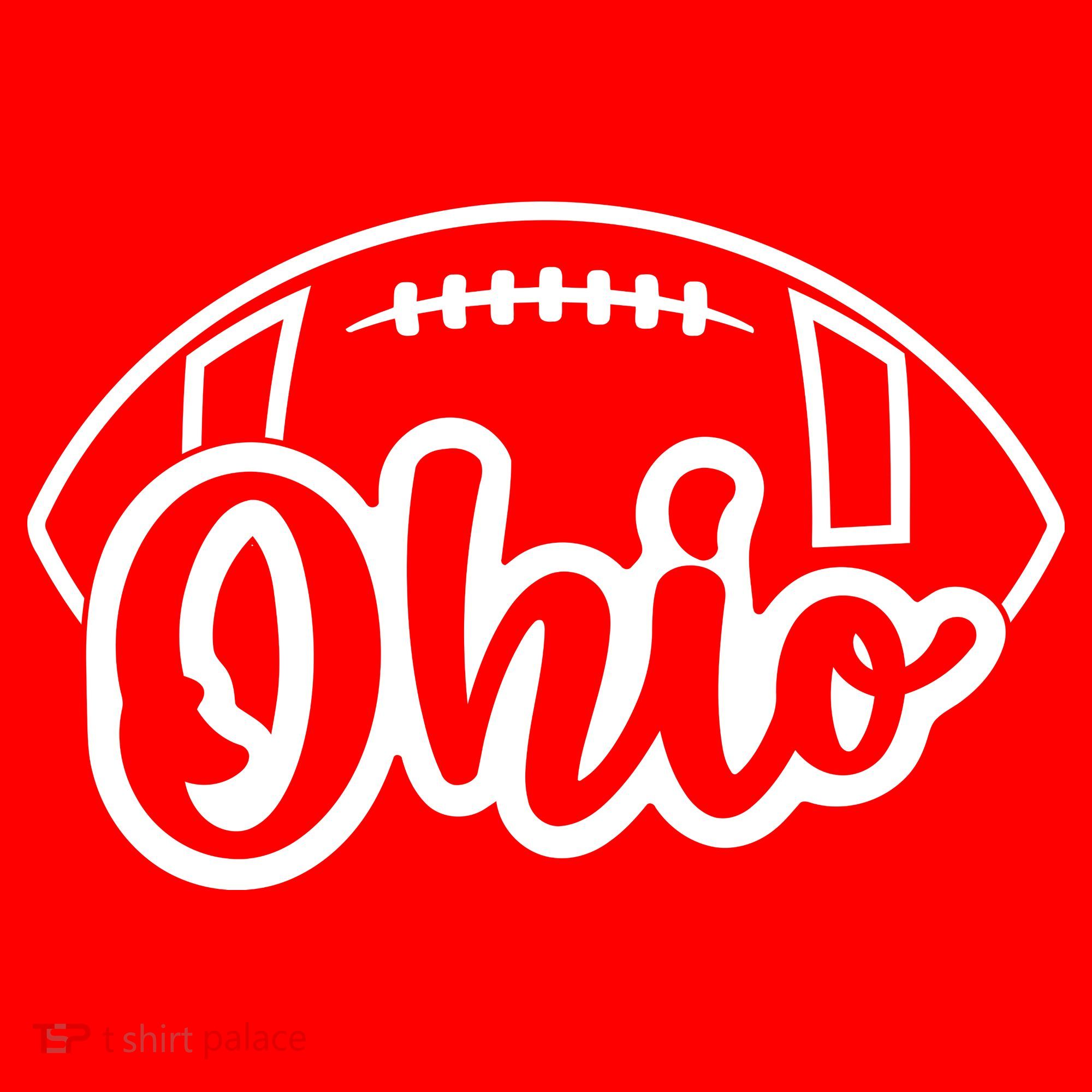 Cool Ohio Football V-Neck T-Shirt