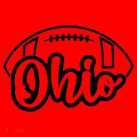 Cool Ohio Football Santa Hat thumb 1