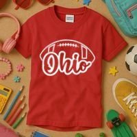 Cool Ohio Football Kids T-Shirt thumb 3