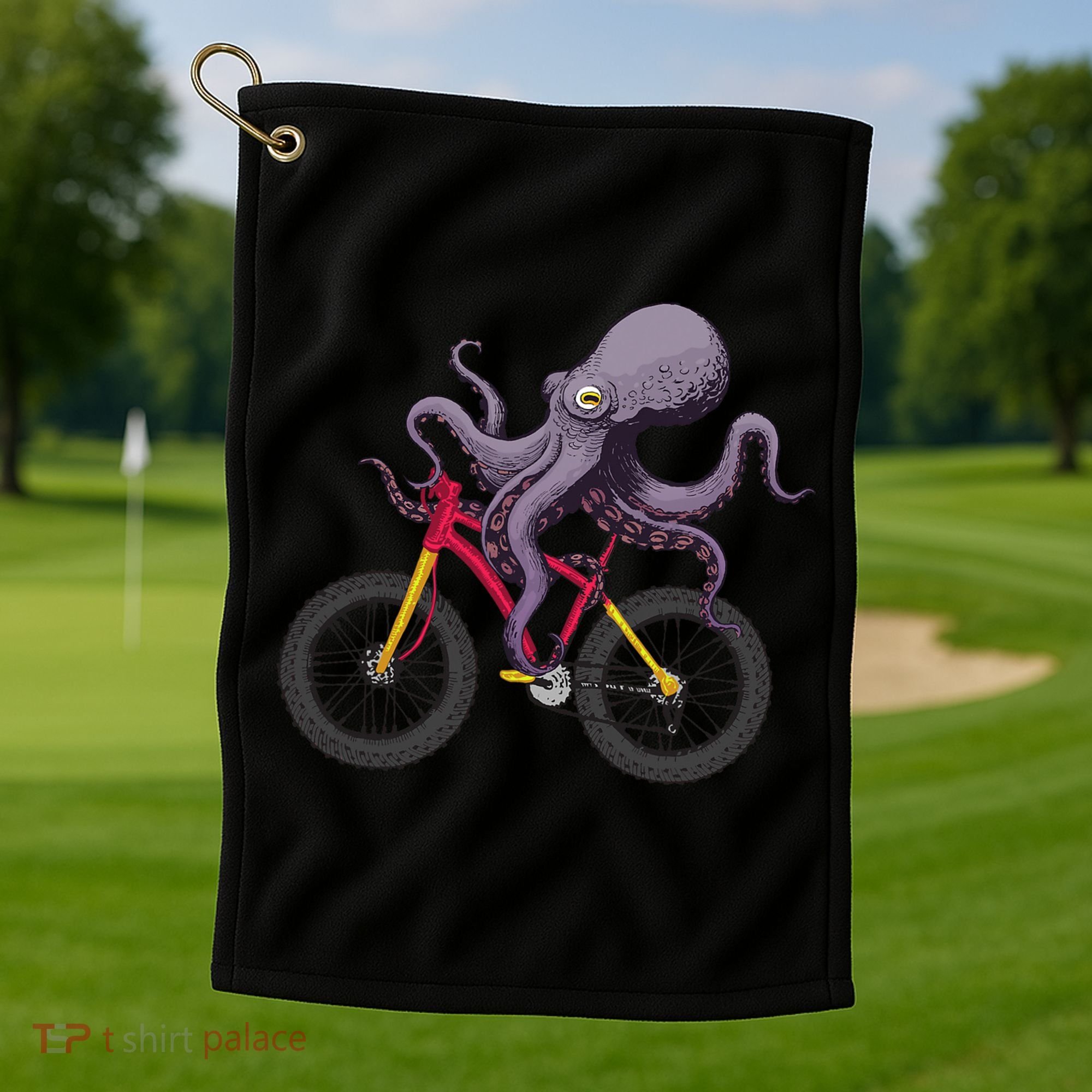 Cute Octopus For Men Women Kids Sea Creature Octopus Lover Golf Towel
