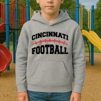 Cincinnati Ohio Football Kids Hoodie thumb 2