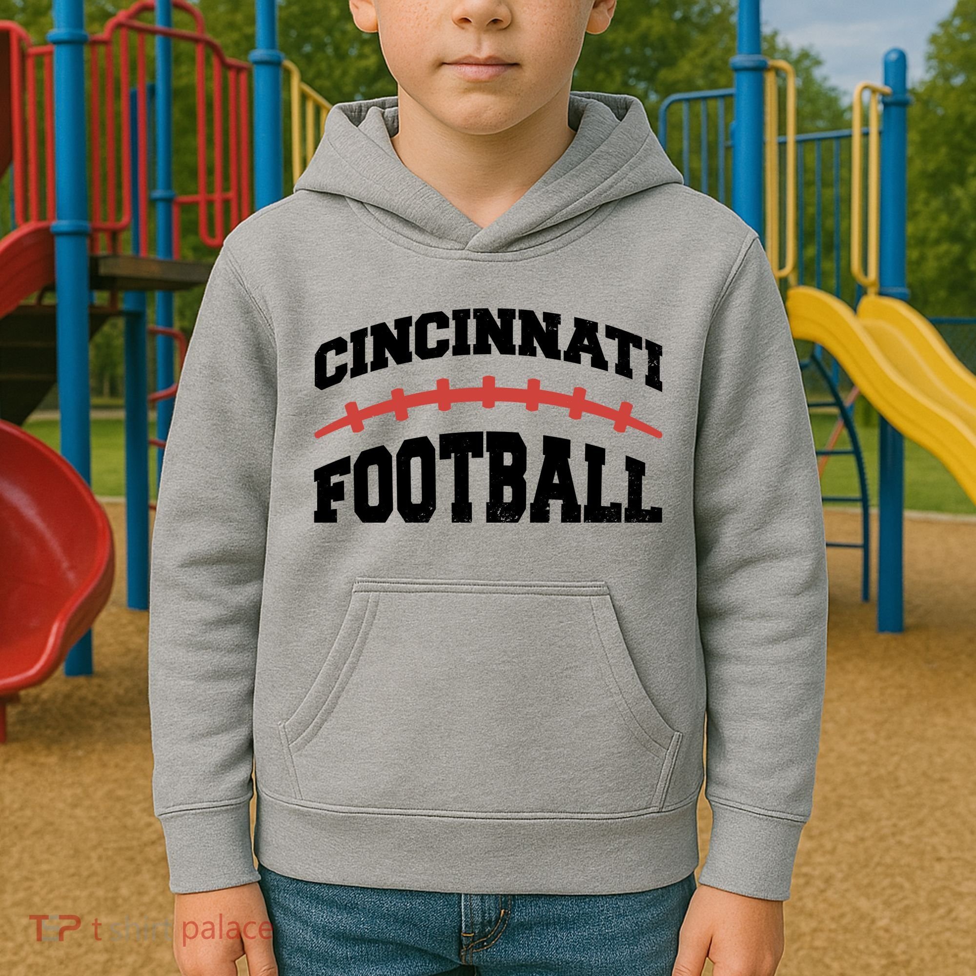 Cincinnati Ohio Football Kids Hoodie