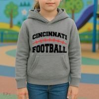 Cincinnati Ohio Football Kids Hoodie thumb 3