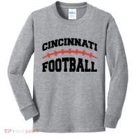 Cincinnati Ohio Football Kids Long Sleeve Shirt thumb 0