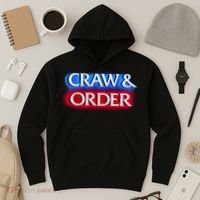 Craw & Order Funny Seafood Parody Hoodie thumb 3