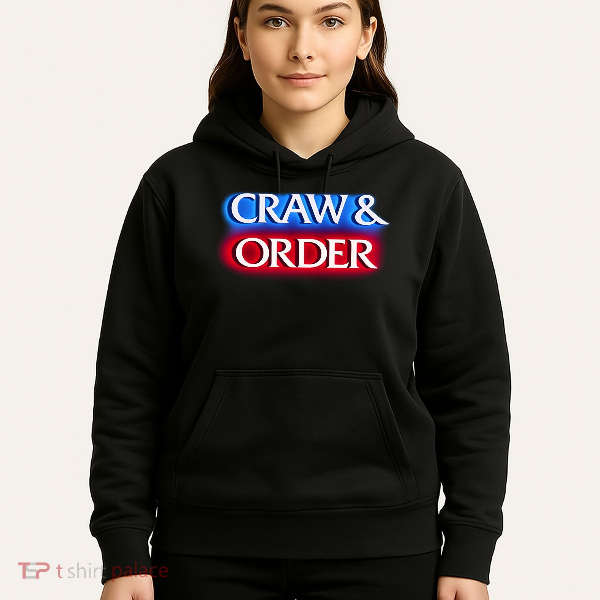 Craw & Order Funny Seafood Parody Hoodie