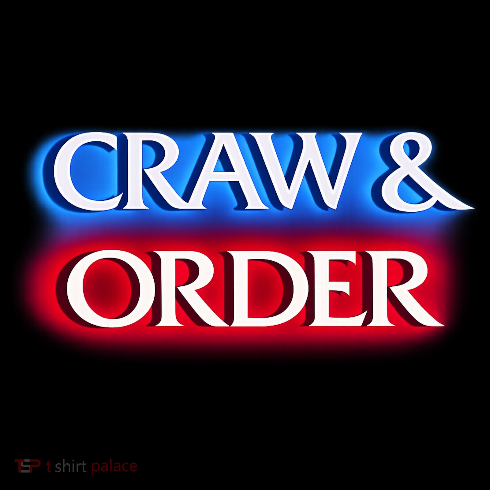 Craw & Order Funny Seafood Parody Hoodie