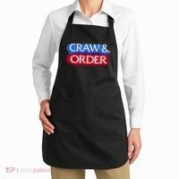 Craw & Order Funny Seafood Parody Apron thumb 2
