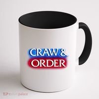 Craw & Order Funny Seafood Parody Coffee Mug thumb 1