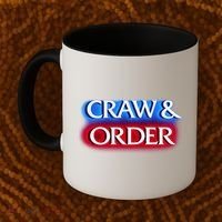Craw & Order Funny Seafood Parody Coffee Mug thumb 2