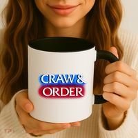 Craw & Order Funny Seafood Parody Coffee Mug thumb 3