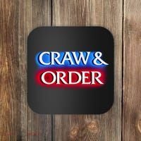 Craw & Order Funny Seafood Parody Coaster thumb 0