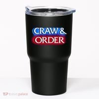 Craw & Order Funny Seafood Parody Tumbler thumb 0