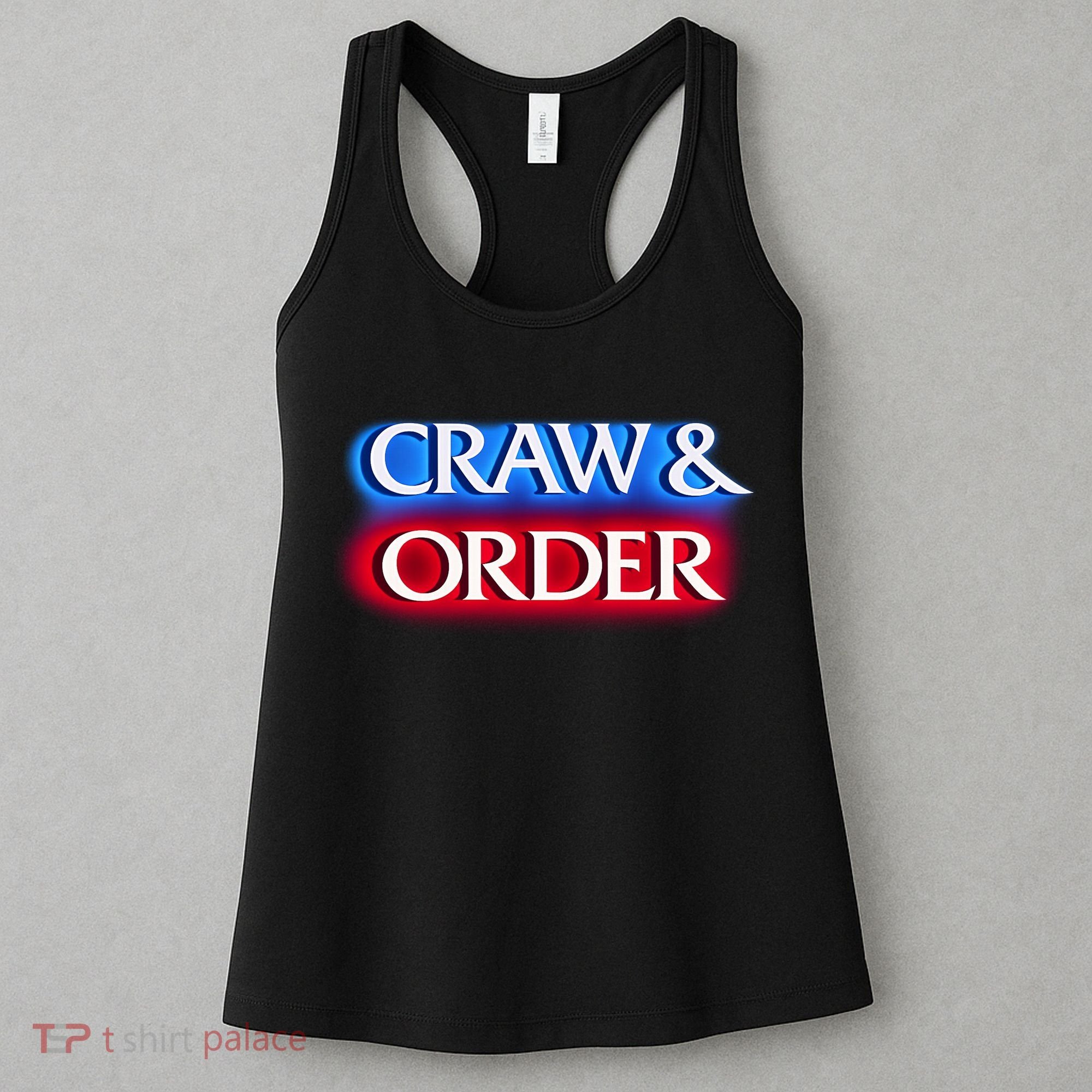 Craw & Order Funny Seafood Parody Women's Tank Top