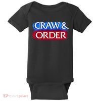 Craw & Order Funny Seafood Parody Baby Bodysuit thumb 0