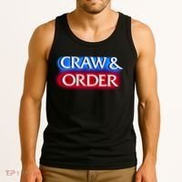 Craw & Order Funny Seafood Parody Tank Top thumb 3