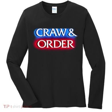 Craw & Order Funny Seafood Parody Women's Long Sleeve Shirt