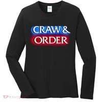 Craw & Order Funny Seafood Parody Women's Long Sleeve Shirt thumb 0