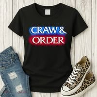 Craw & Order Funny Seafood Parody Women's T-Shirt thumb 3