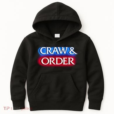 Craw & Order Funny Seafood Parody Kids Hoodie