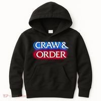 Craw & Order Funny Seafood Parody Kids Hoodie thumb 0