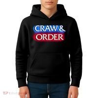 Craw & Order Funny Seafood Parody Kids Hoodie thumb 4