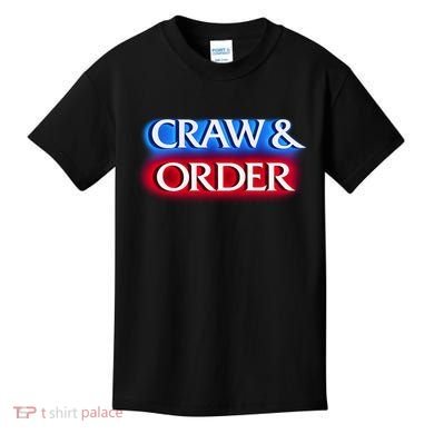 Craw & Order Funny Seafood Parody Kids T-Shirt