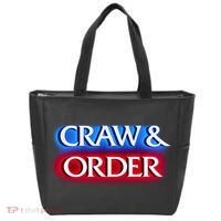Craw & Order Funny Seafood Parody Tote Bag thumb 0