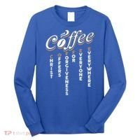 Christ Offers Forgiveness For Everyone Everywhere Coffee Pun Gift Long Sleeve Shirt thumb 0