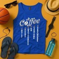 Christ Offers Forgiveness For Everyone Everywhere Coffee Pun Gift Tank Top thumb 4