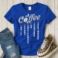 Christ Offers Forgiveness For Everyone Everywhere Coffee Pun Gift Women's T-Shirt thumb 3