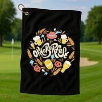 Celebrating Oktoberfest Festival Golf Towel thumb 1