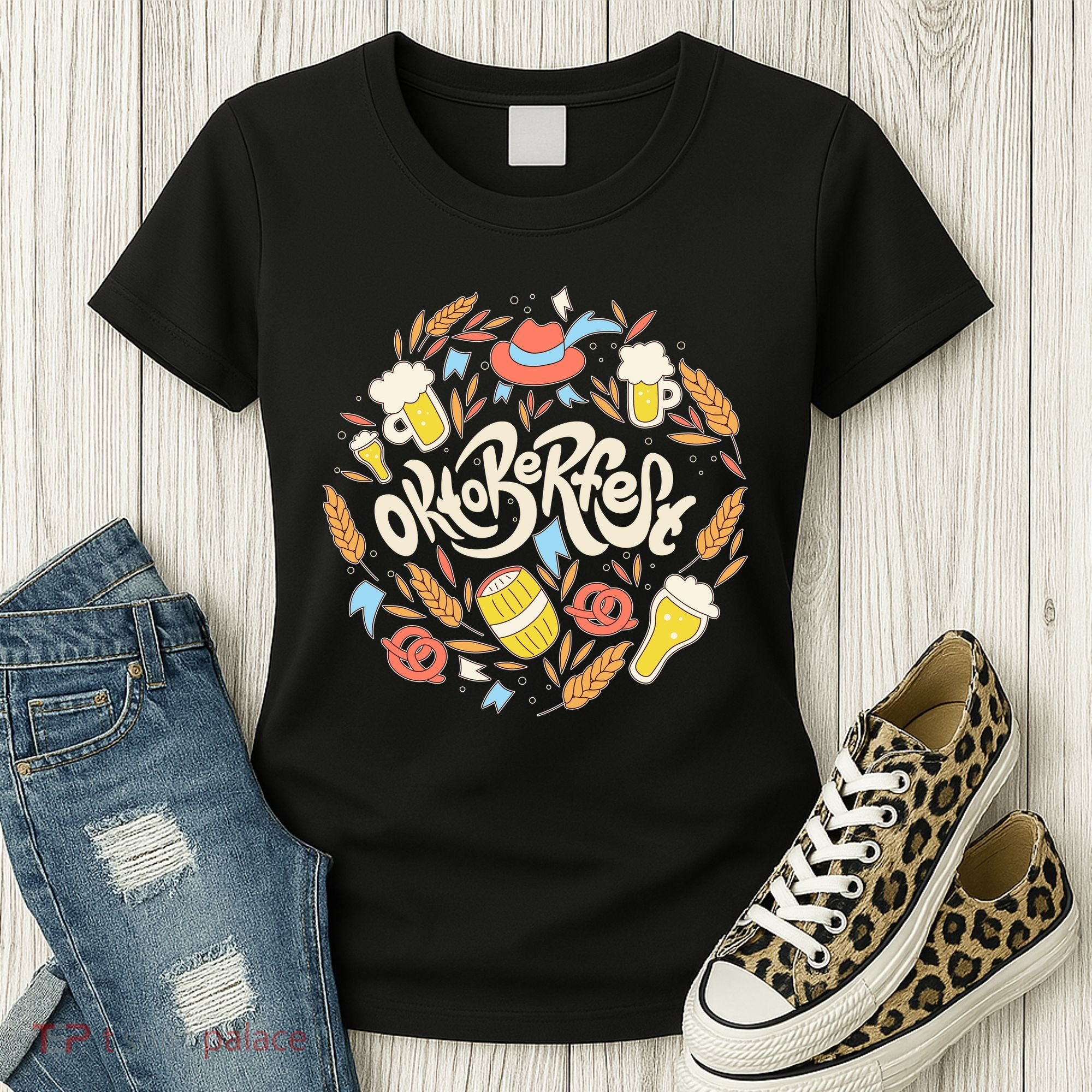 Celebrating Oktoberfest Festival Women's T-Shirt