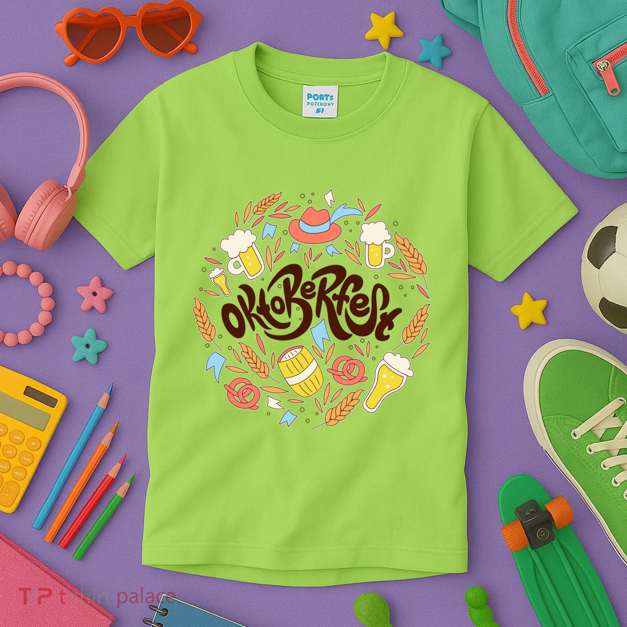Celebrating Oktoberfest Festival Kids T-Shirt