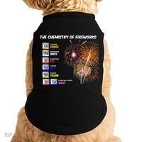 Chemistry Of Fireworks 4th Of July Science Nerd Doggie Tank thumb 0