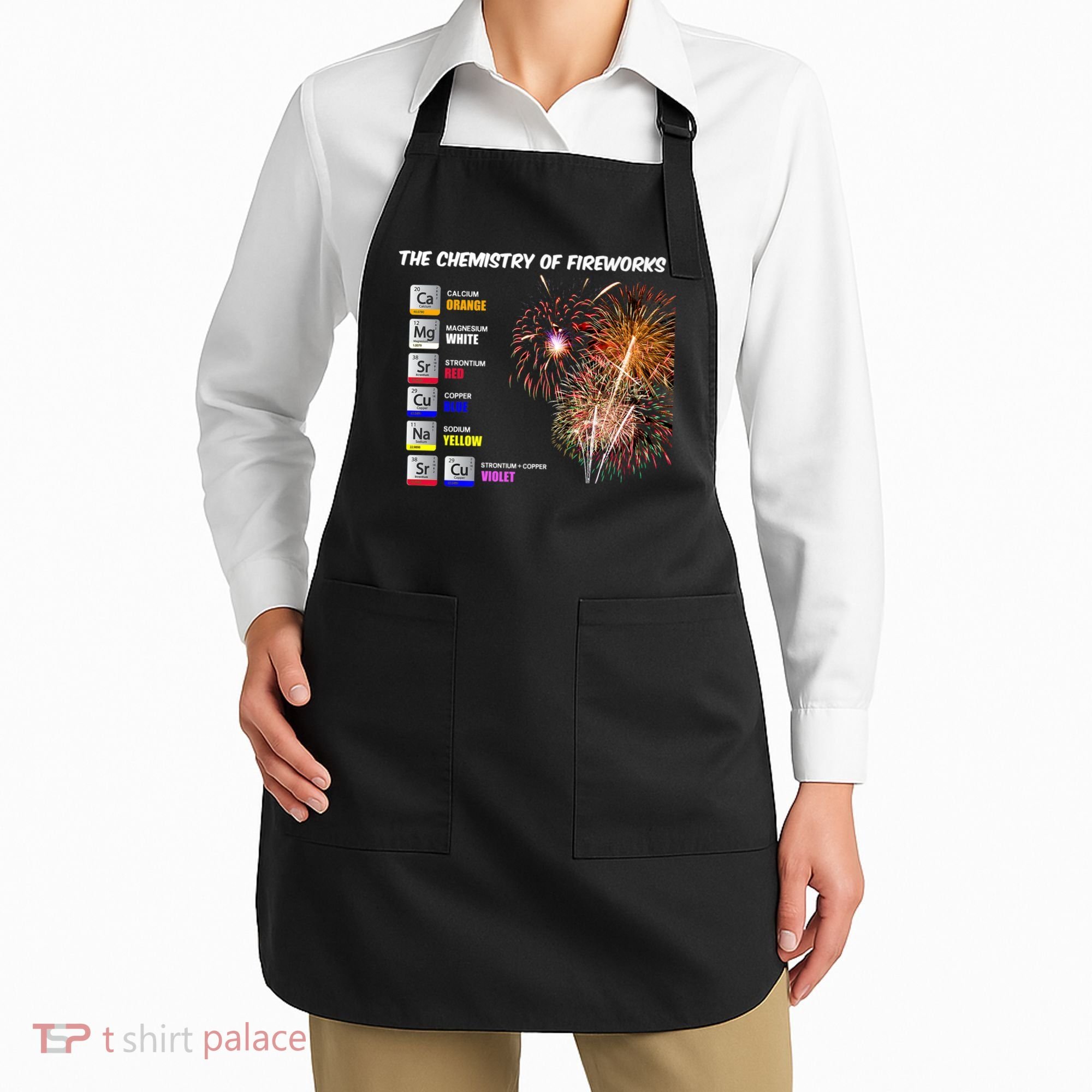 Chemistry Of Fireworks 4th Of July Science Nerd Apron
