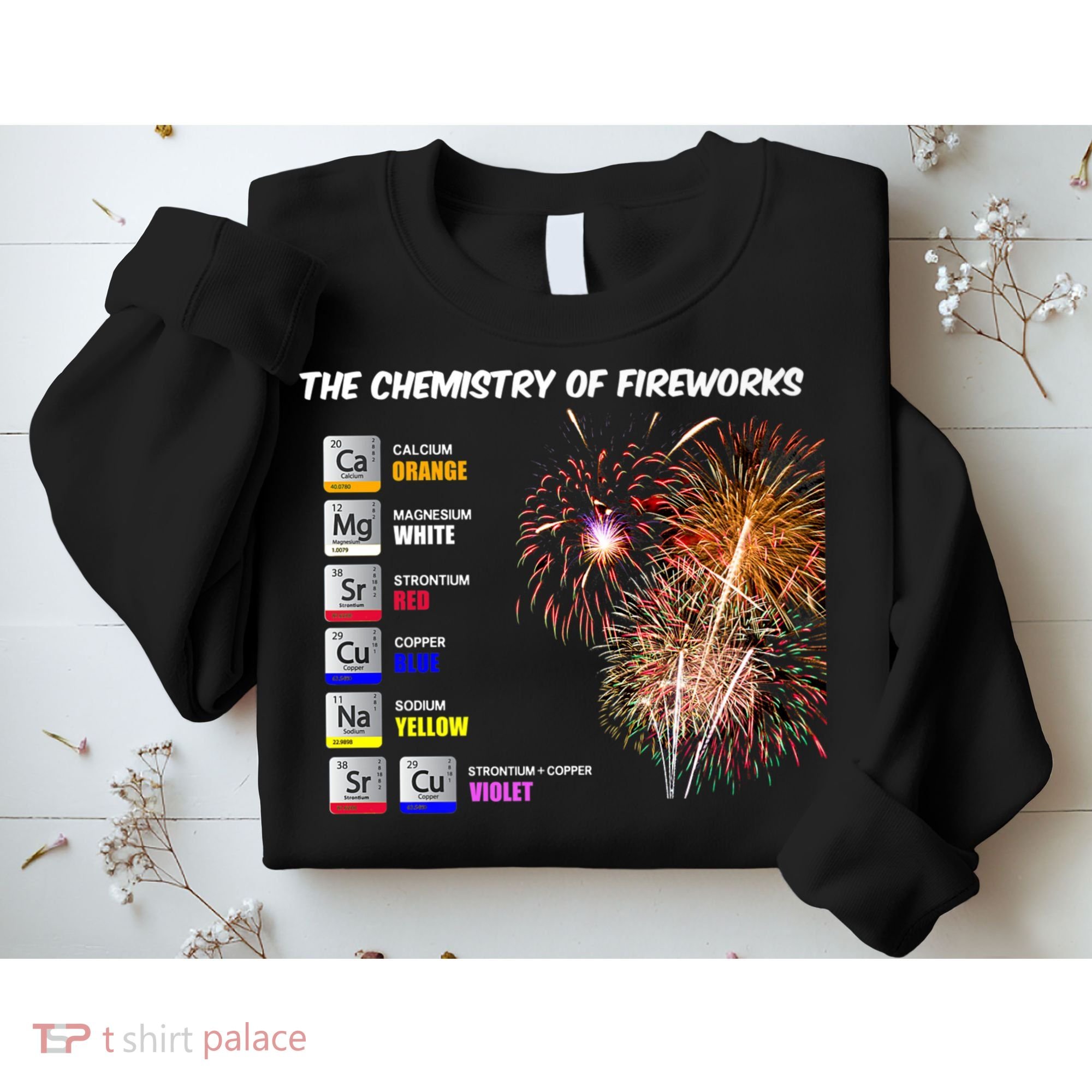 Chemistry Of Fireworks 4th Of July Science Nerd Sweatshirt